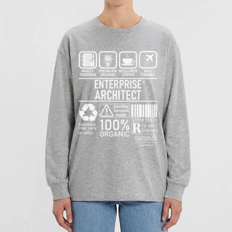 Enterprise Architect multi tasking problem solving Oversized Long Sleeve T-Shirt
