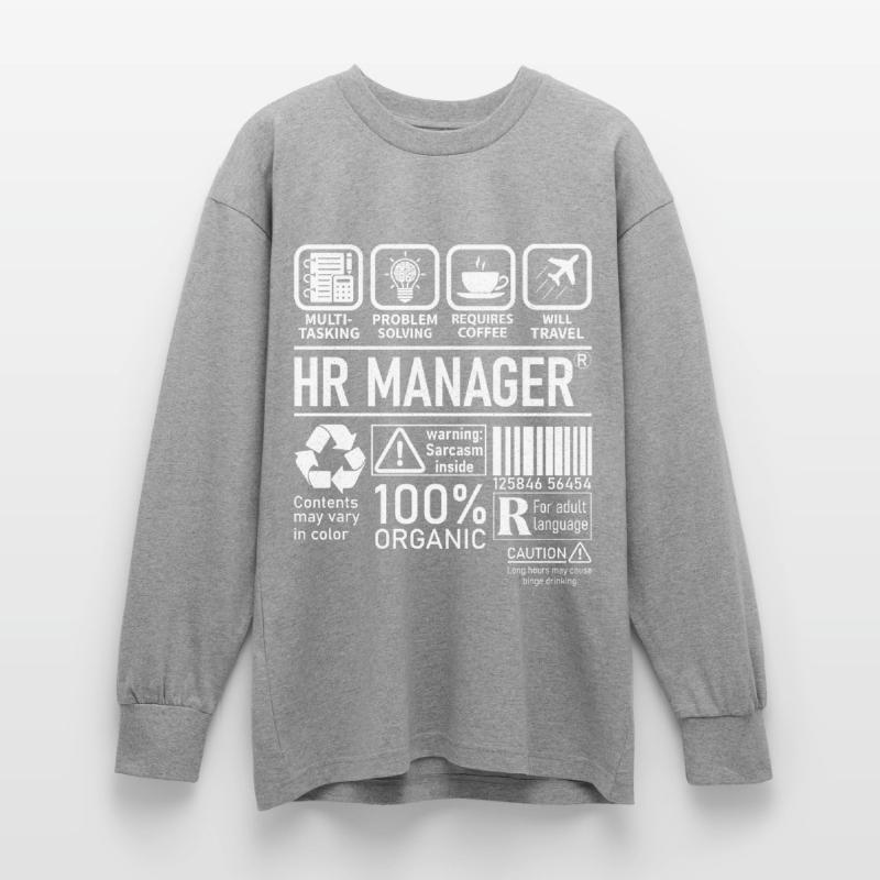 Hr Manager multi tasking problem solving Oversized Langarmshirt 
