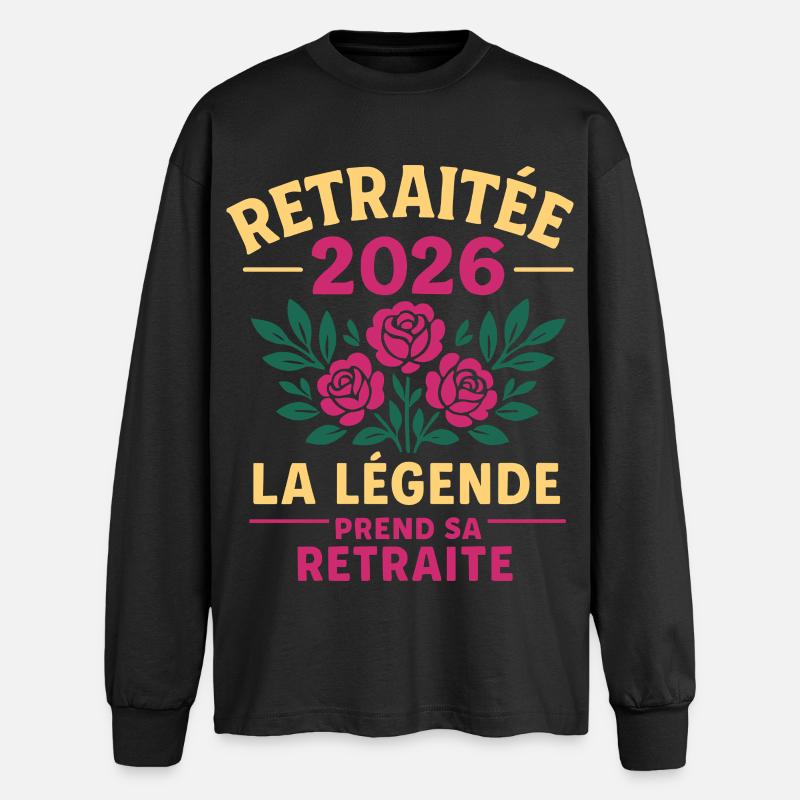 Der Ruhestand 2026 ist nicht mehr mein Problem - Oversized Langarmshirt - Schwarz