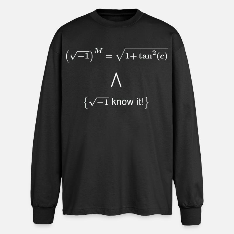 sec_c_know - T-shirt manches longues oversize - noir