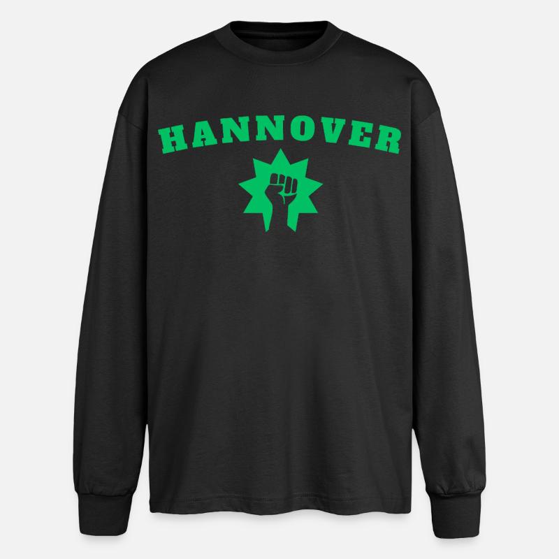 Hanover - Oversized Long Sleeve T-Shirt - black