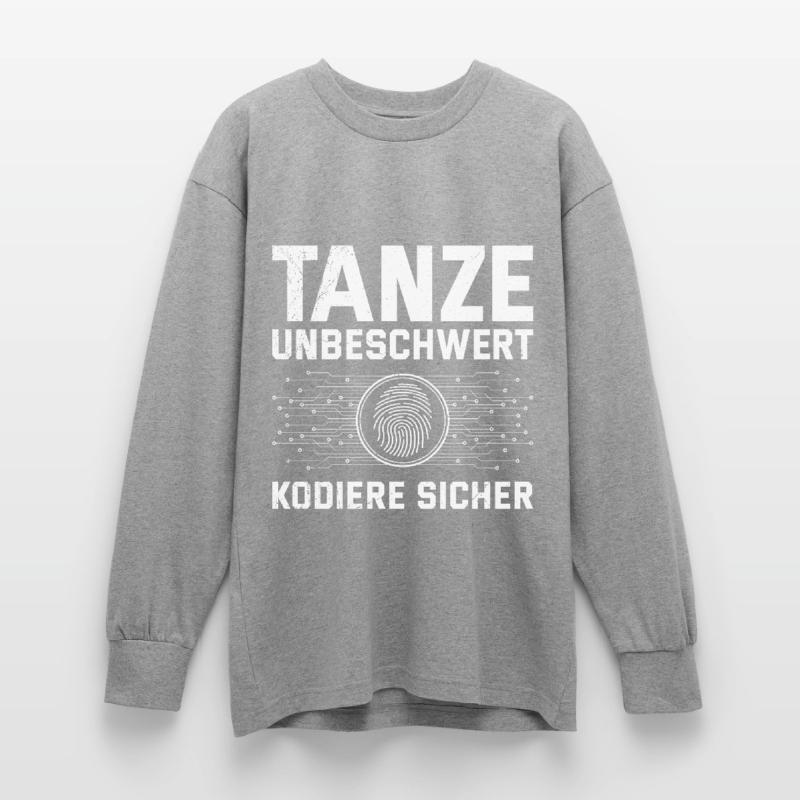 Science Coder DANCE CAREFREE, CODE SAFELY Oversized Long Sleeve T-Shirt