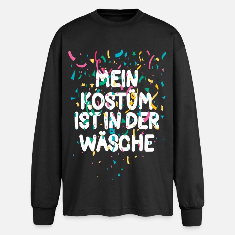 My Custom is on guard - Oversized Long Sleeve T-Shirt - black