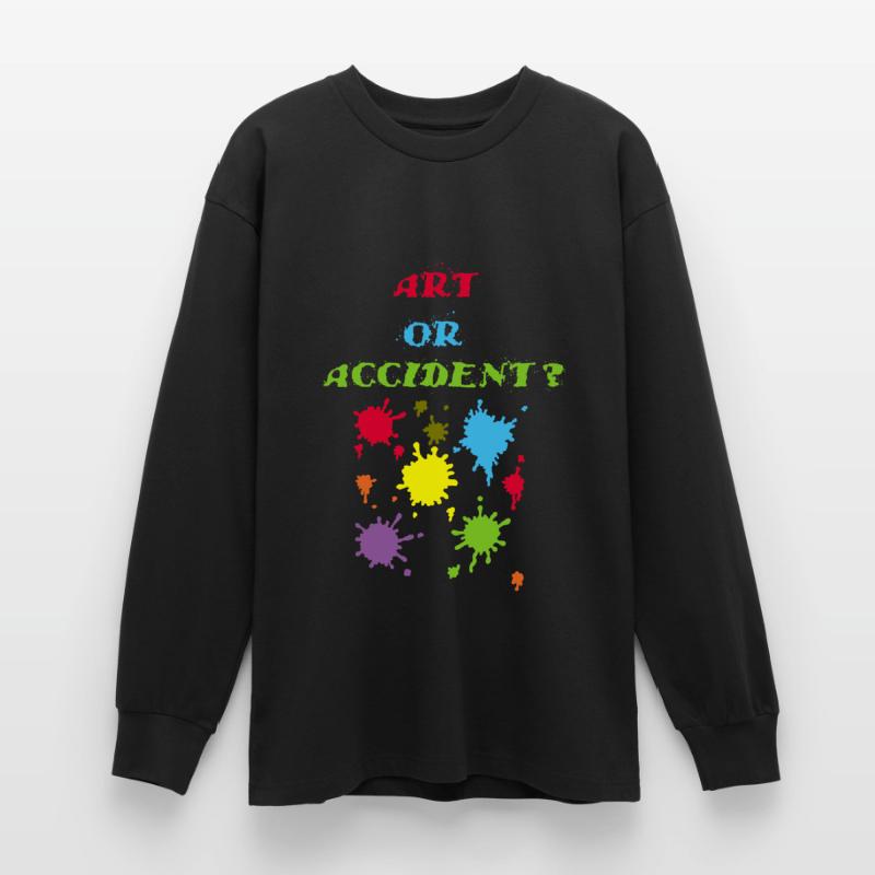 Kunst oder Unfall? Oversized Langarmshirt 