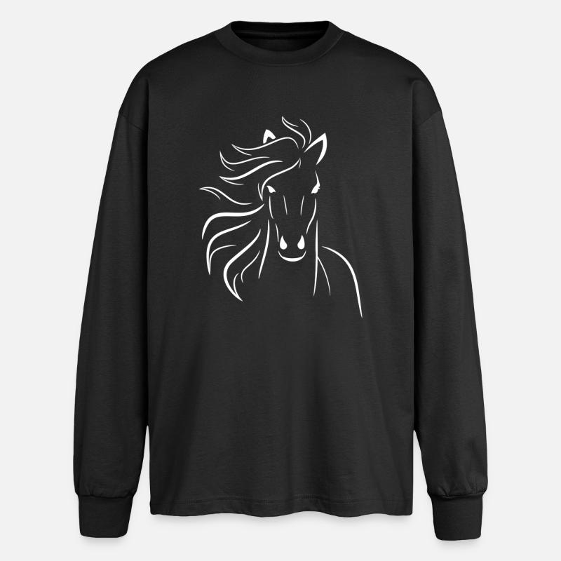 Schimmel - Oversized Langarmshirt  - Schwarz