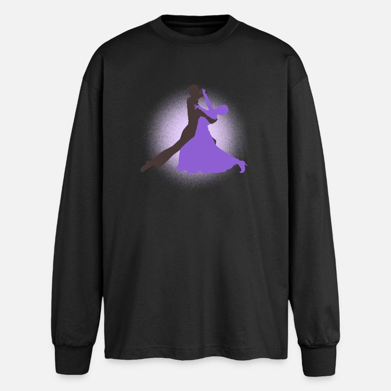 dance - Oversized Long Sleeve T-Shirt - black