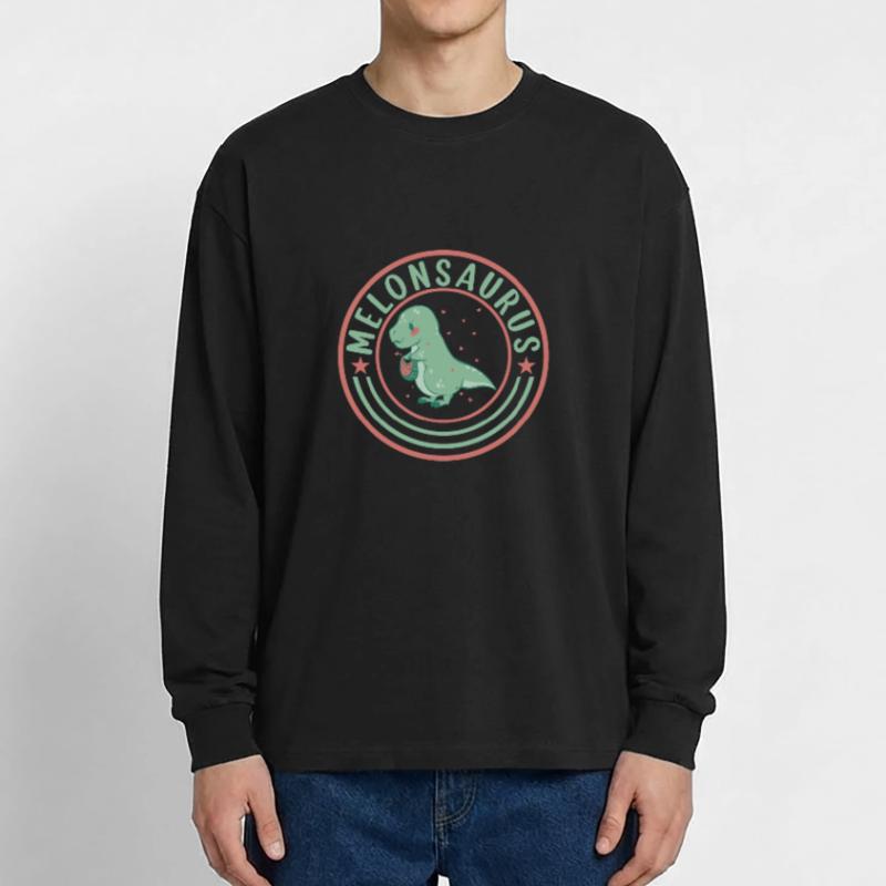 Pastèque pastèque végétarienne T Rex T-shirt manches longues oversize