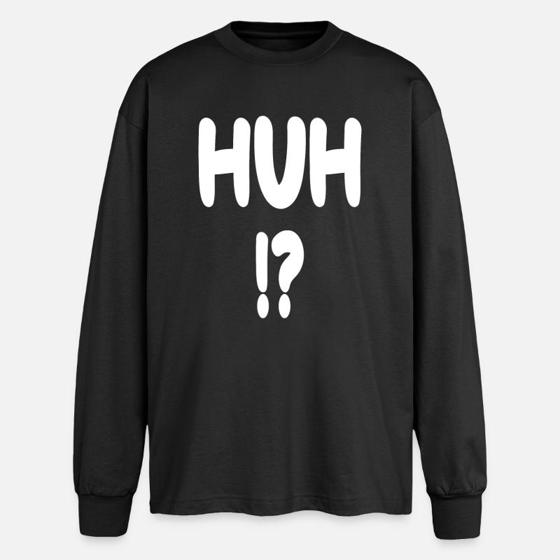 Hä!? Chroniken - Oversized Langarmshirt  - Schwarz
