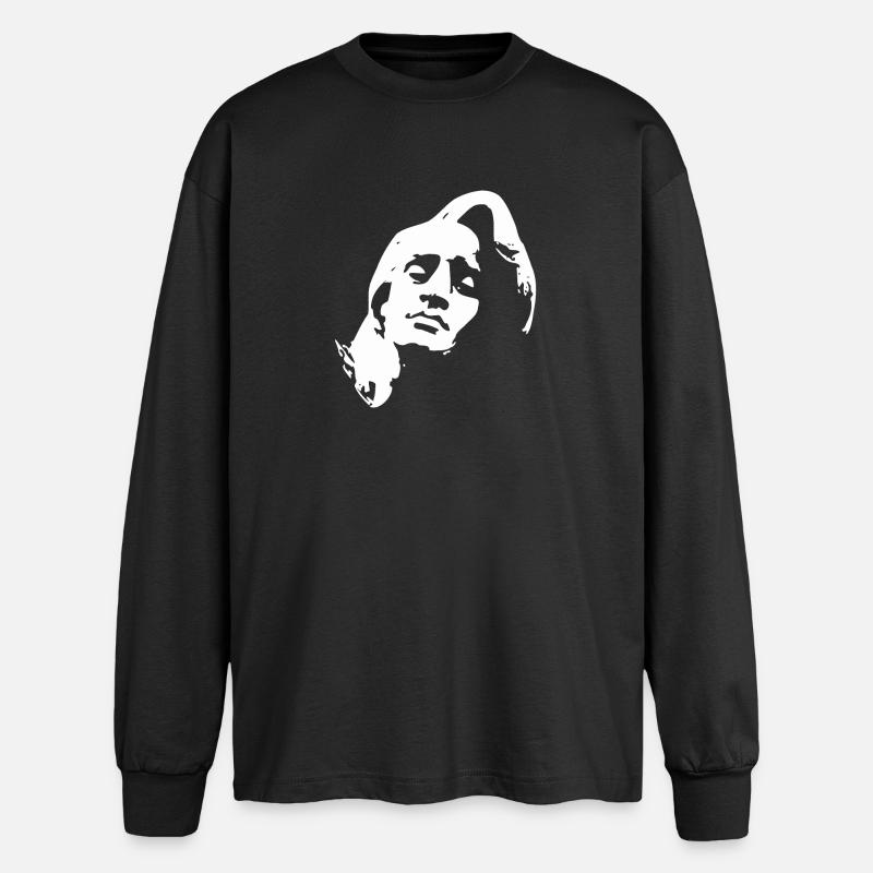 Chopin Frederic - Oversized Long Sleeve T-Shirt - black