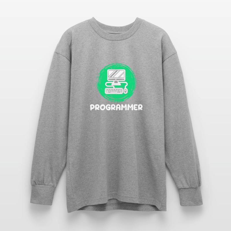 Computer Developer Programmierer Computerfreak Oversized Langarmshirt 
