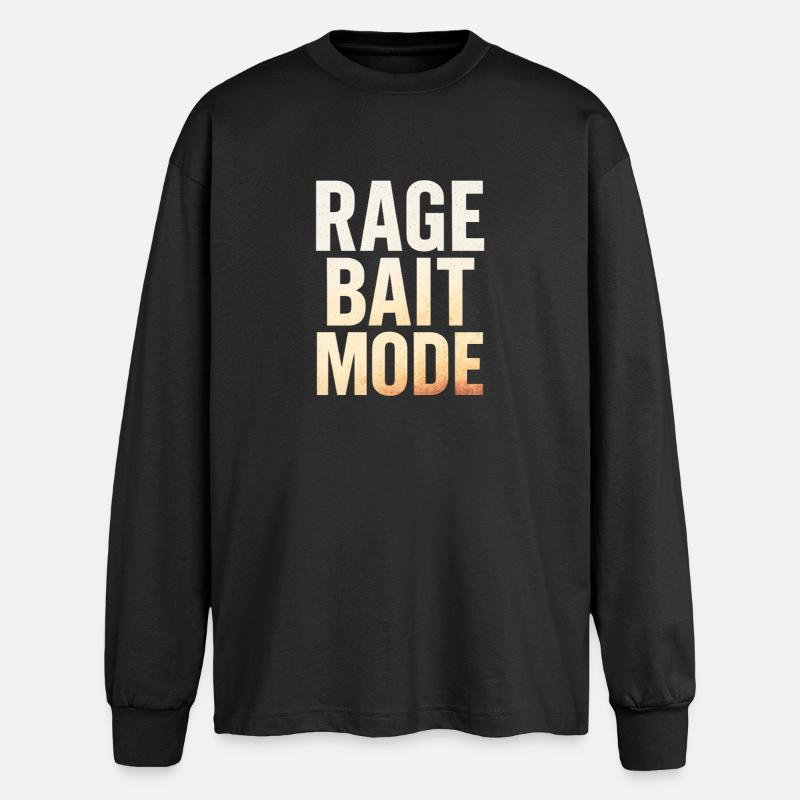 Wutköder-Modus, lustiger Spruch - Oversized Langarmshirt  - Schwarz