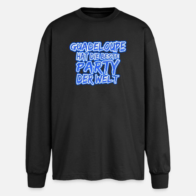 Guadeloupe Guadeloupe - Oversized Langarmshirt  - Schwarz
