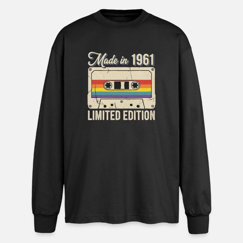 Made in 1961 - Limited Edition - Oversized Langarmshirt  - Schwarz