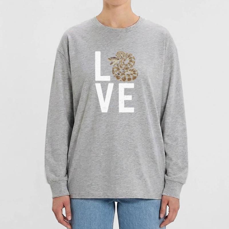 Les serpents rois Python ADORENT les pythons de terrarium T-shirt manches longues oversize