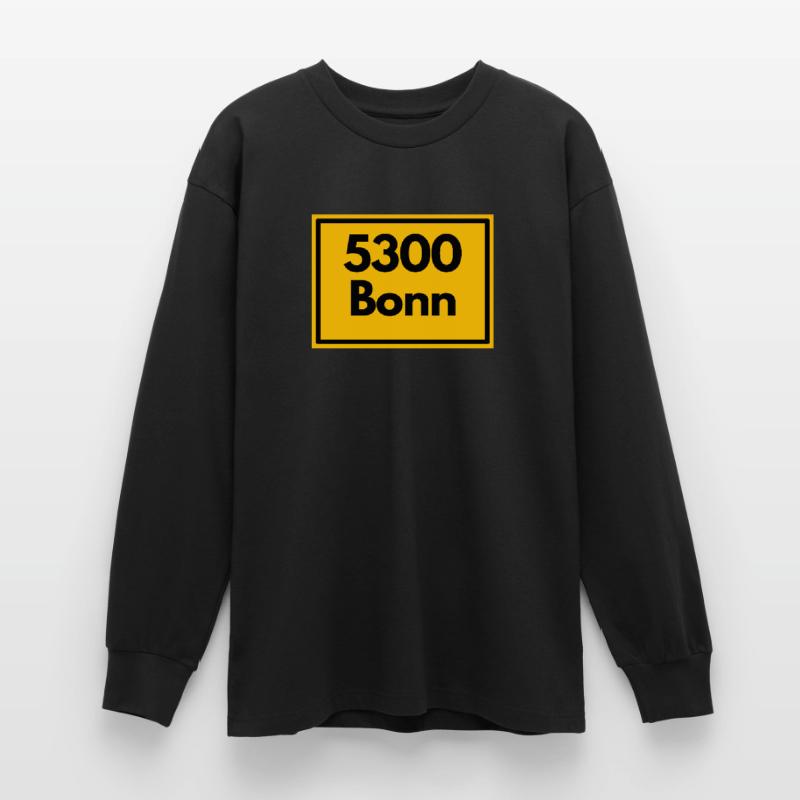OLD POSTCODE POSTCODE RETRO 5300 BONN - RHEIN SIEG Oversized Long Sleeve T-Shirt