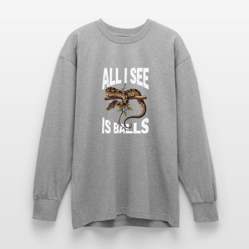 Python roi Serpents Amateurs de terrarium Python T-shirt manches longues oversize