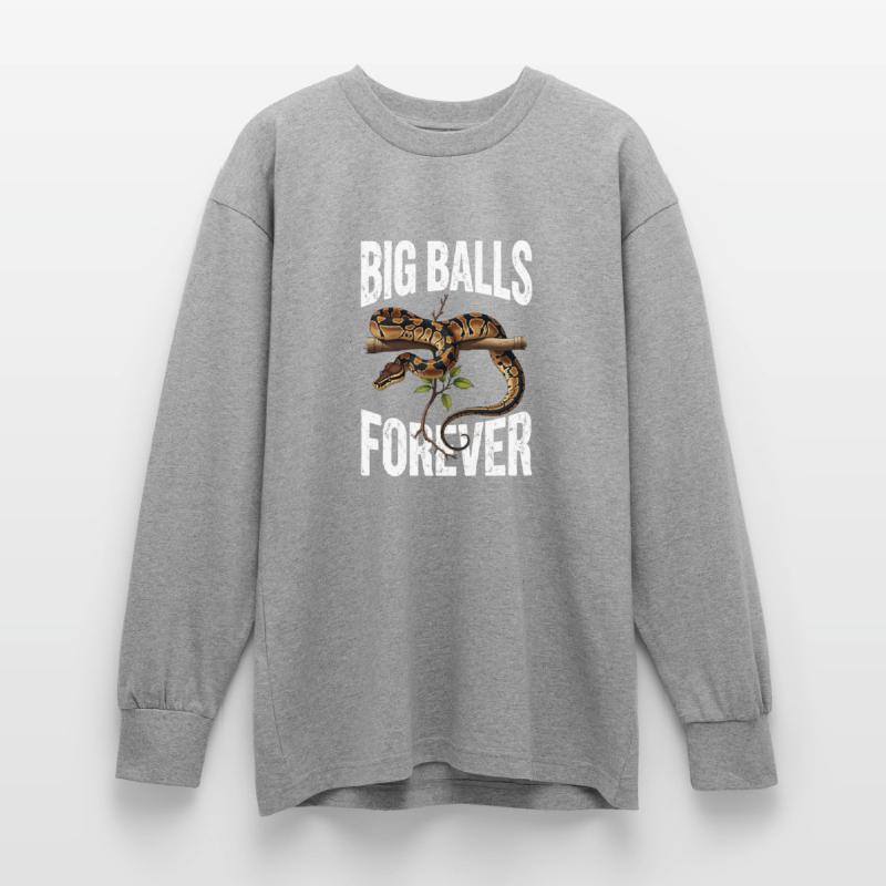 King Python Snakes Lover Terrarium Python Oversized Long Sleeve T-Shirt