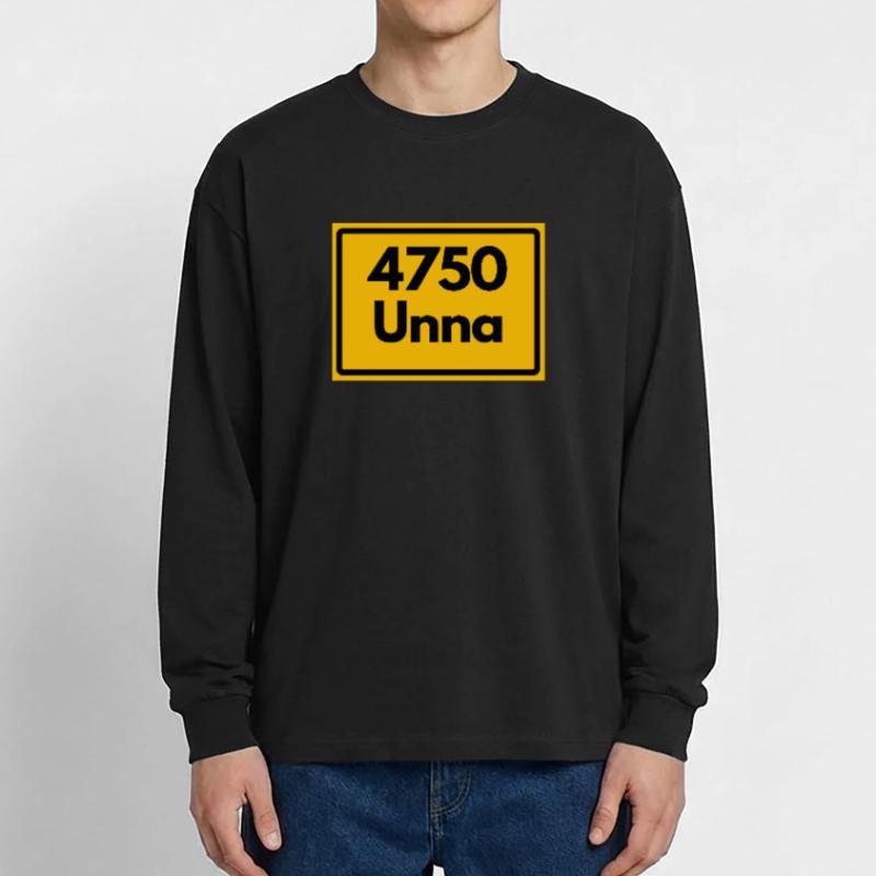 OLD POSTCODE POSTCODE RETRO 4750 UNNA Oversized Long Sleeve T-Shirt