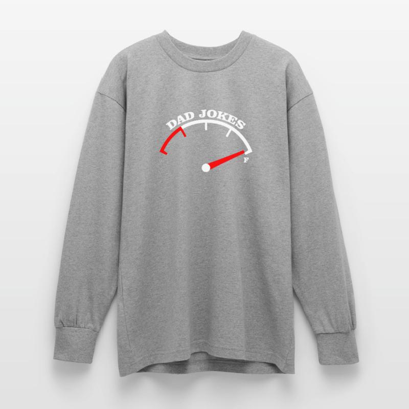 Conception du Tee Meter Dad Jokes T-shirt manches longues oversize