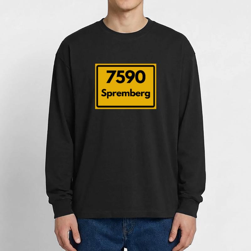 OLD POSTCODE POSTCODE, BRANDENBURG 7590 SPREMBERG Oversized Long Sleeve T-Shirt