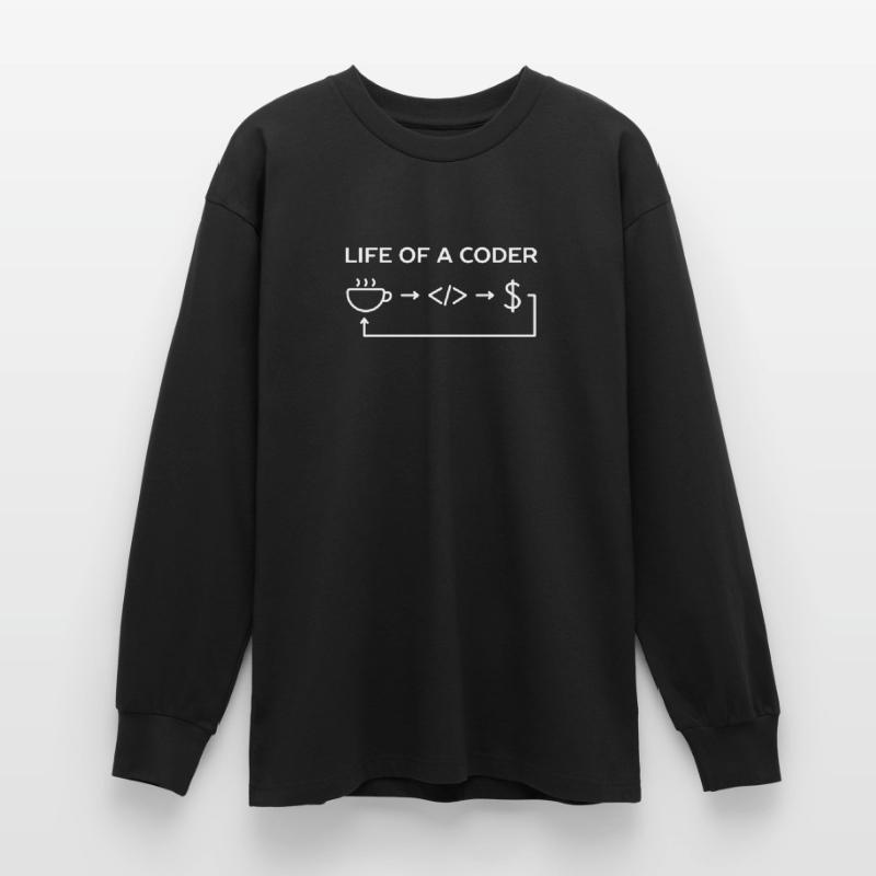 Programmierer-Leben eines Codier-Hemdes Oversized Langarmshirt 