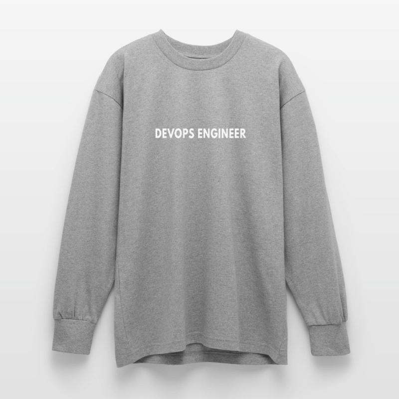 Ingénieur DevOps - Définition et codage techniques amusants T-shirt manches longues oversize