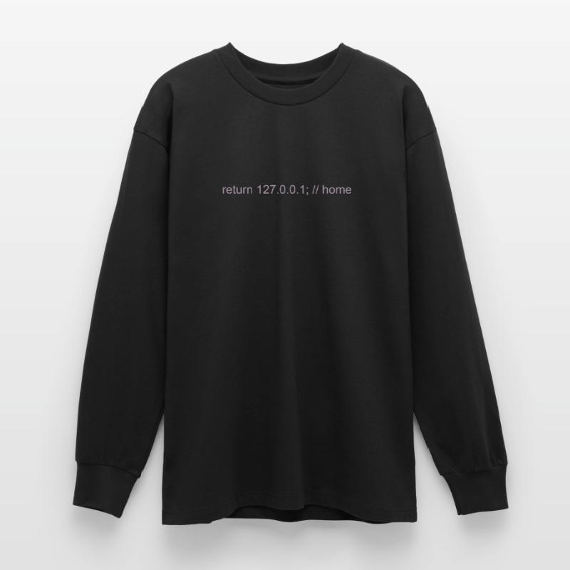 Programmer Nerd IT Joke Developer Home Oversized Long Sleeve T-Shirt