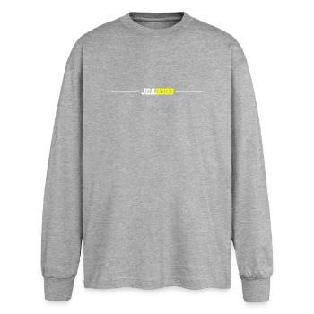 JGA 2026 - Oversized Long Sleeve T-Shirt - sports grey - Front - AI Model Female 180 light (180cm)
