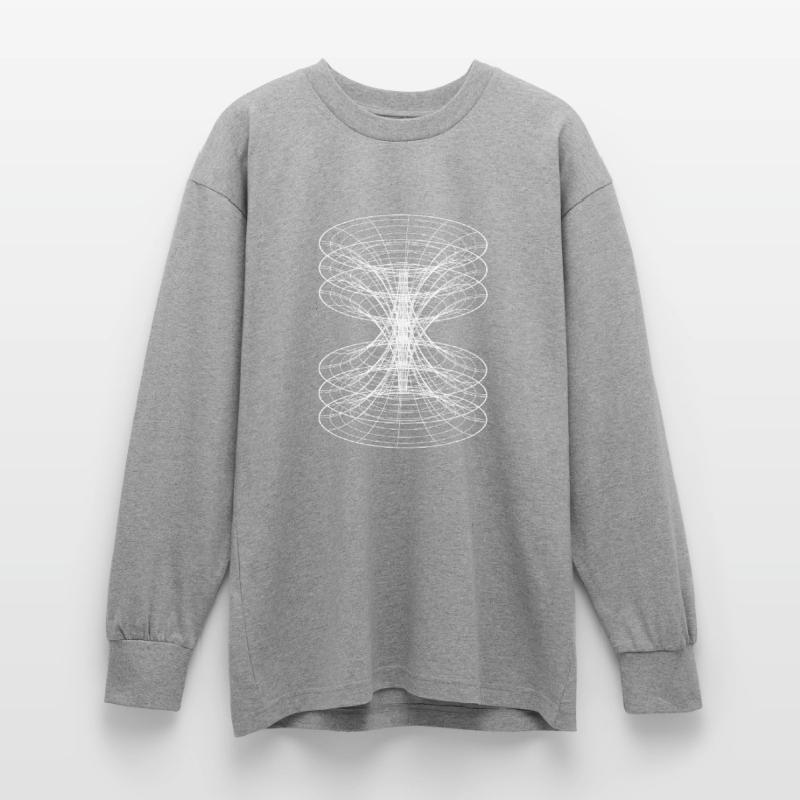 Vortex Wireframe Constellation Oversized Long Sleeve T-Shirt