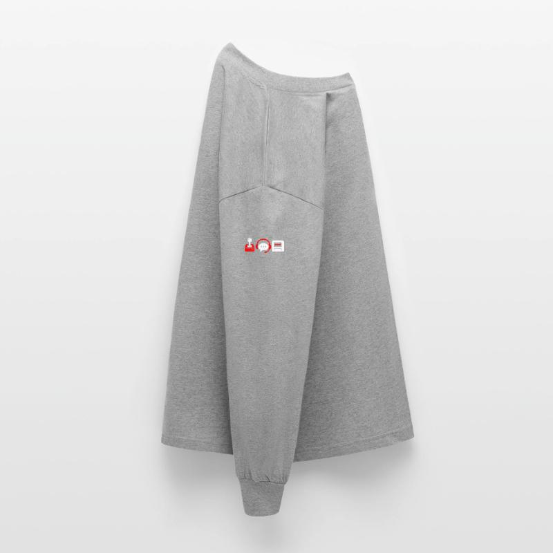Retro controller, PC and headset Oversized Long Sleeve T-Shirt
