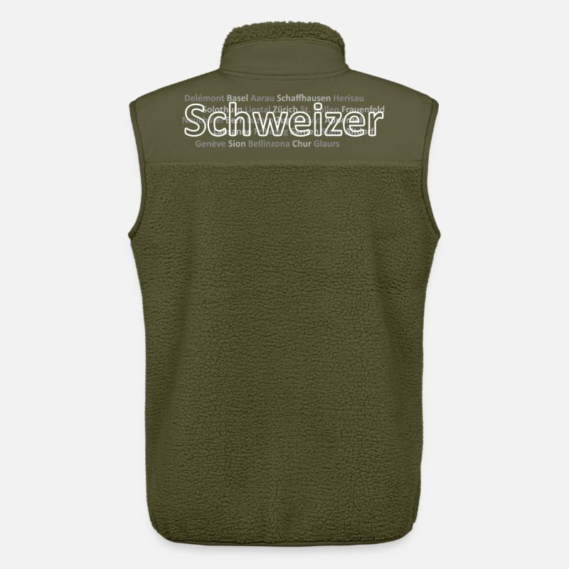 Schweizer Städte Schweizer - Unisex Sherpaweste von Stanley/Stella - Khaki