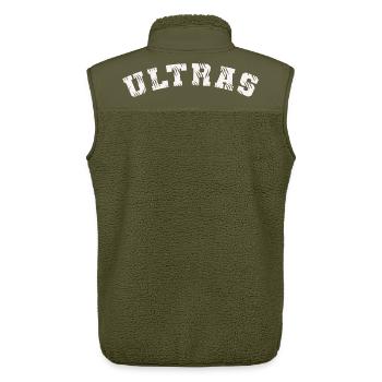 ULTRAS Fussball Design Fankurve - Unisex Sherpaweste von Stanley/Stella - Khaki - Hinten - AI Model Male 178 light (178cm)