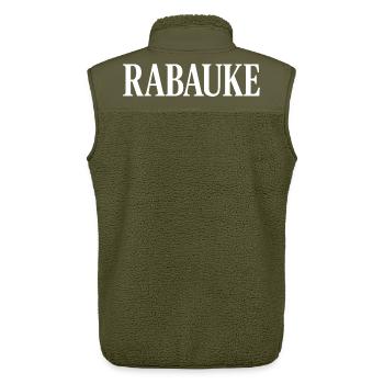 Rabauke - Unisex Sherpaweste von Stanley/Stella - Khaki - Hinten - AI Model Male 178 light (178cm)