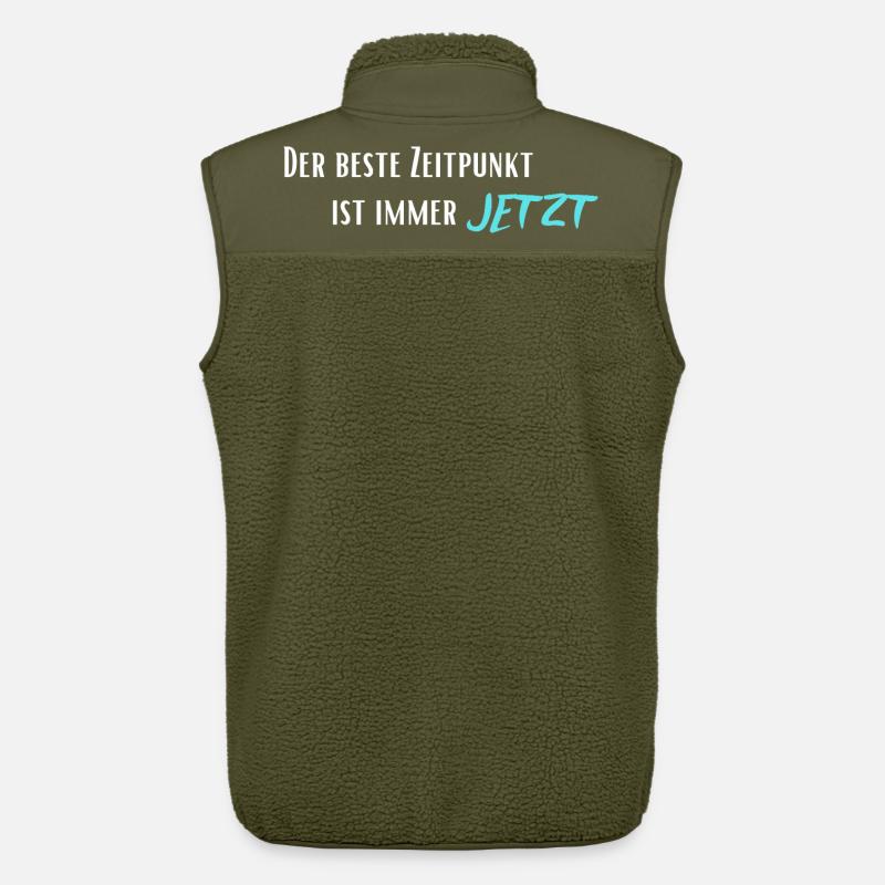 Der beste Zeitpunkt ist immer Jetzt - Unisex Sherpaweste von Stanley/Stella - Khaki