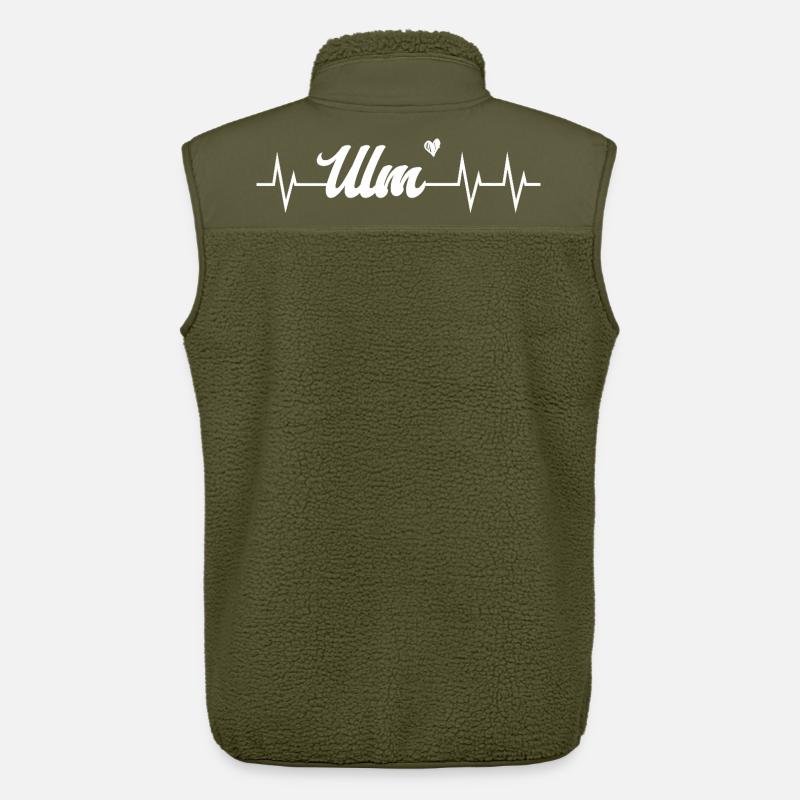 Heartbeat Ulm - Unisex Sherpaweste von Stanley/Stella - Khaki