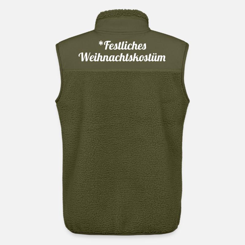 Festliches Weihnachtskostüm - Unisex Sherpaweste von Stanley/Stella - Khaki