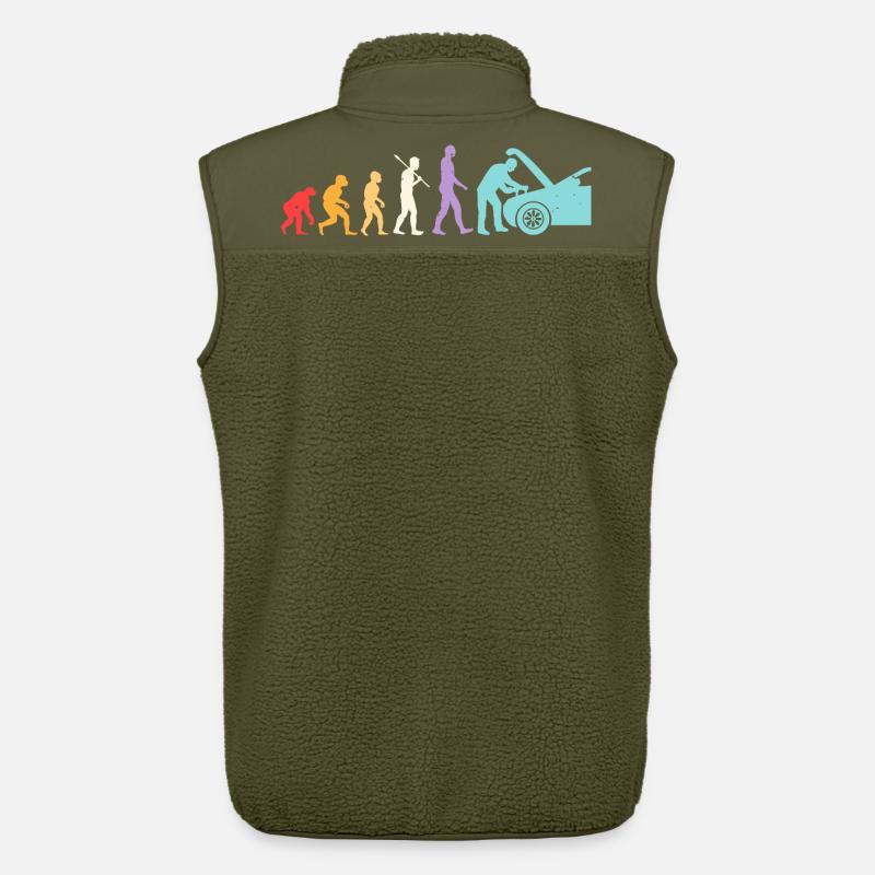 Evolution Mekaniker Humor Mekaniker Garage - Stanley/Stella unisex sherpavest - khaki