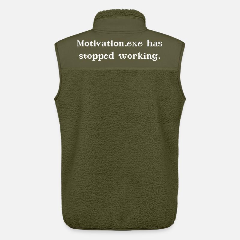 Motivation.exe has stopped working - Unisex Sherpaweste von Stanley/Stella - Khaki