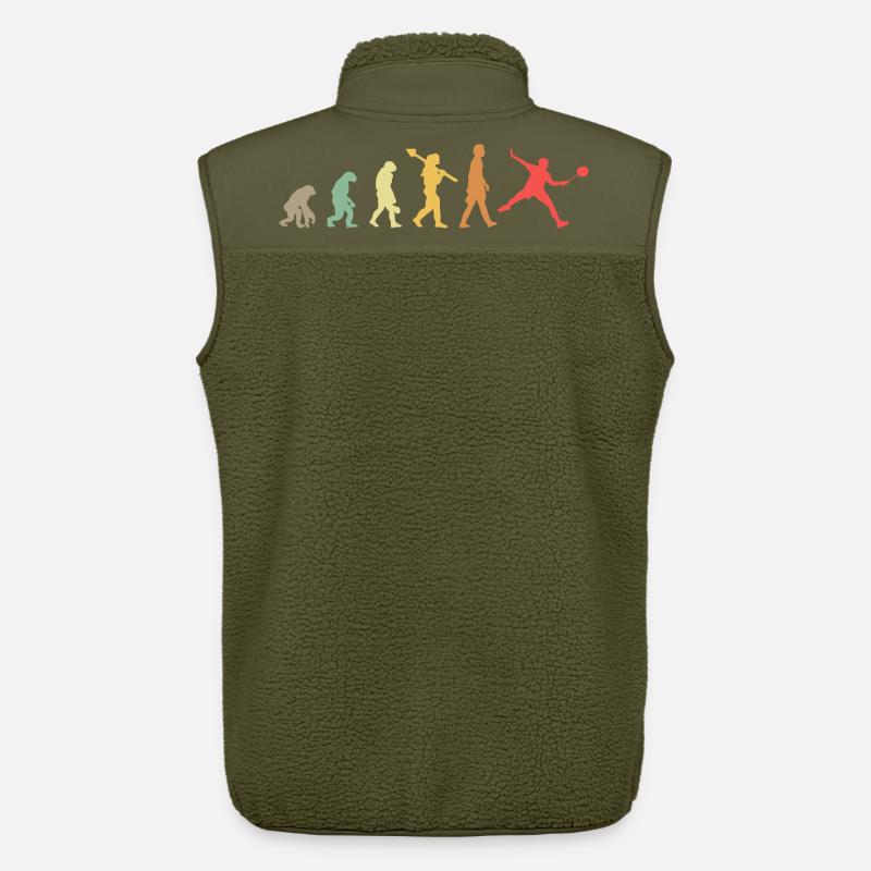Évolution du badminton - Veste sans manches sherpa unisexe Stanley/Stella - kaki