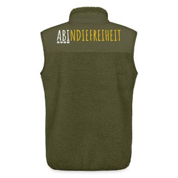 Off to freedom 2026 - Abitur - Matura - Unisex Sherpa Gilet by Stanley/Stella - khaki - Back - AI Model Male 178 light (178cm)