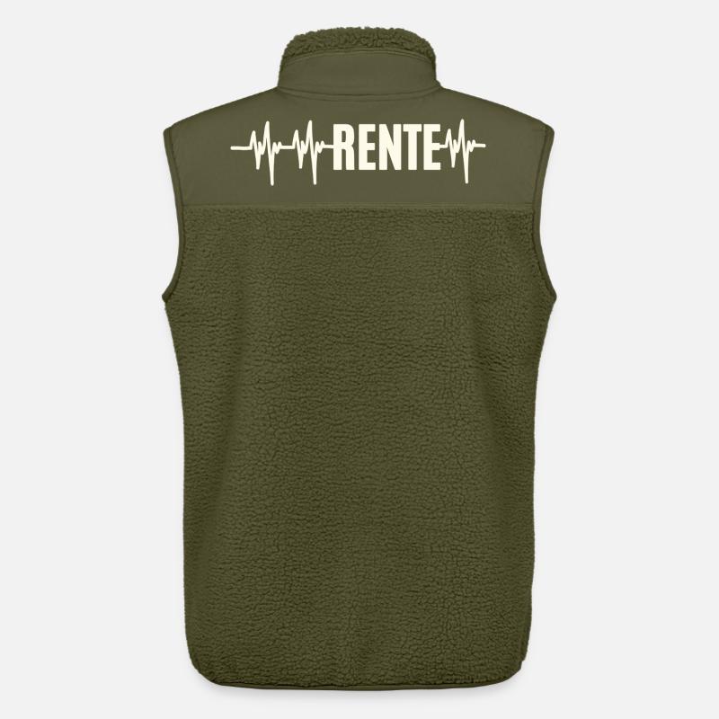 Heartbeat Rente - Unisex Sherpaweste von Stanley/Stella - Khaki