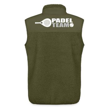Padel-Team - Unisex Sherpaweste von Stanley/Stella - Khaki - Hinten - AI Model Male 178 light (178cm)