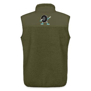 Eishockey - Unisex Sherpa Gilet by Stanley/Stella - khaki - Back - AI Model Male 178 light (178cm)