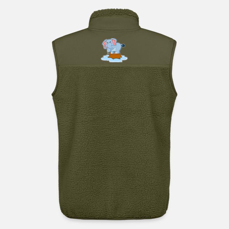 Elefant Wasser - Unisex Sherpaweste von Stanley/Stella - Khaki
