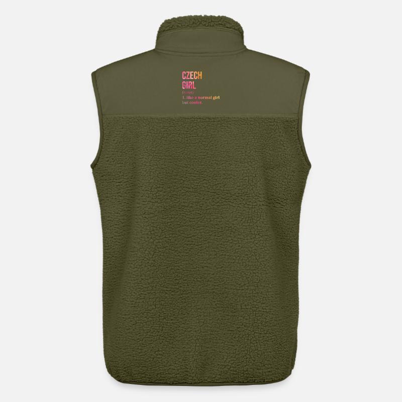 Tschechisch - Unisex Sherpaweste von Stanley/Stella - Khaki