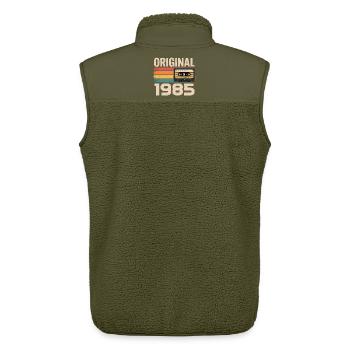 Originales 1985er Retro-Jubiläum 1985 - Unisex Sherpaweste von Stanley/Stella - Khaki - Hinten - AI Model Male 178 light (178cm)