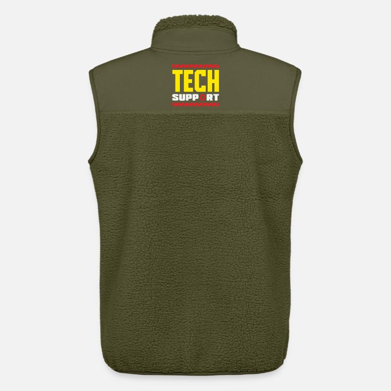 Tech Support Mitarbeiter Zahnrad Industrial - Unisex Sherpaweste von Stanley/Stella - Khaki