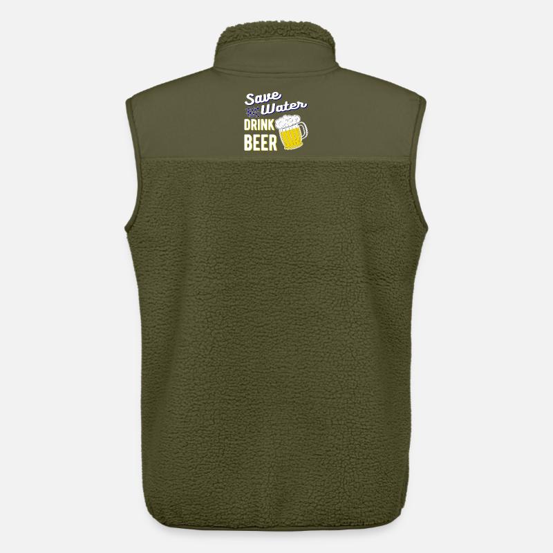 Save Water Drink Beer - Unisex Sherpaweste von Stanley/Stella - Khaki