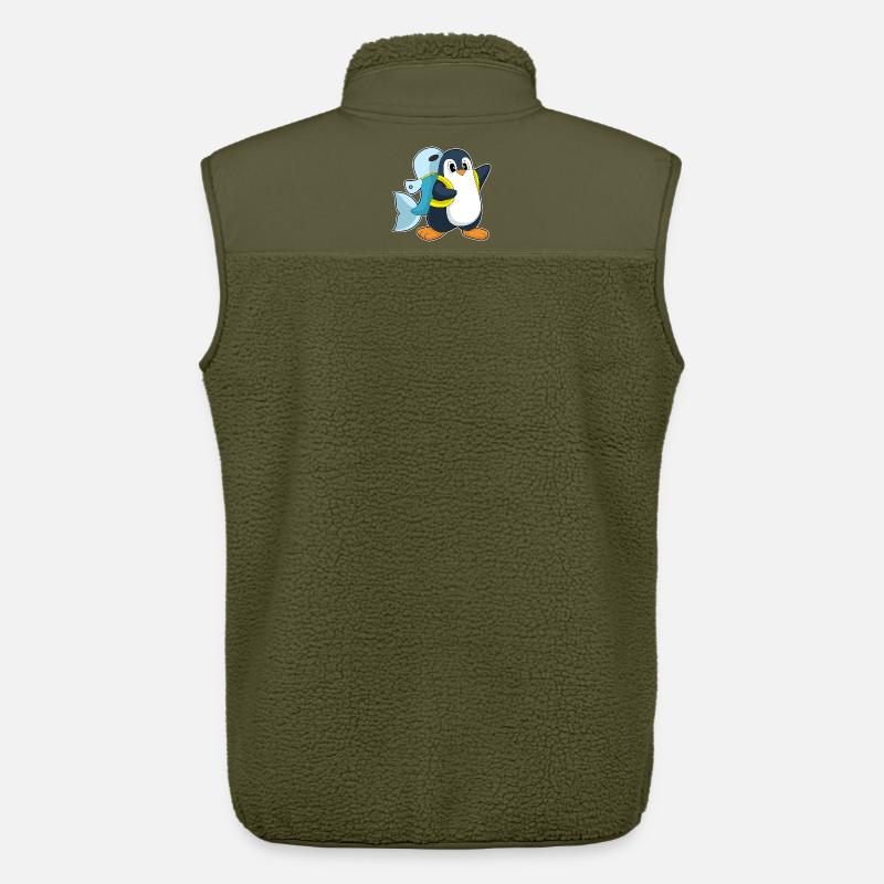 Pinguin Fisch Rucksack - Unisex Sherpaweste von Stanley/Stella - Khaki