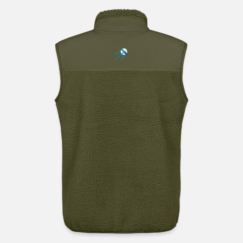 Satellit im All – Blaues Space Icon - Unisex Sherpaweste von Stanley/Stella - Khaki